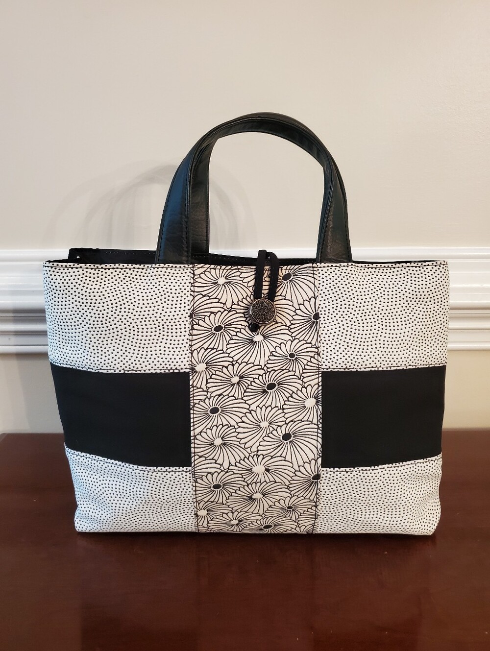 Harajuku Aesthetic Monochrome Pattern Tote